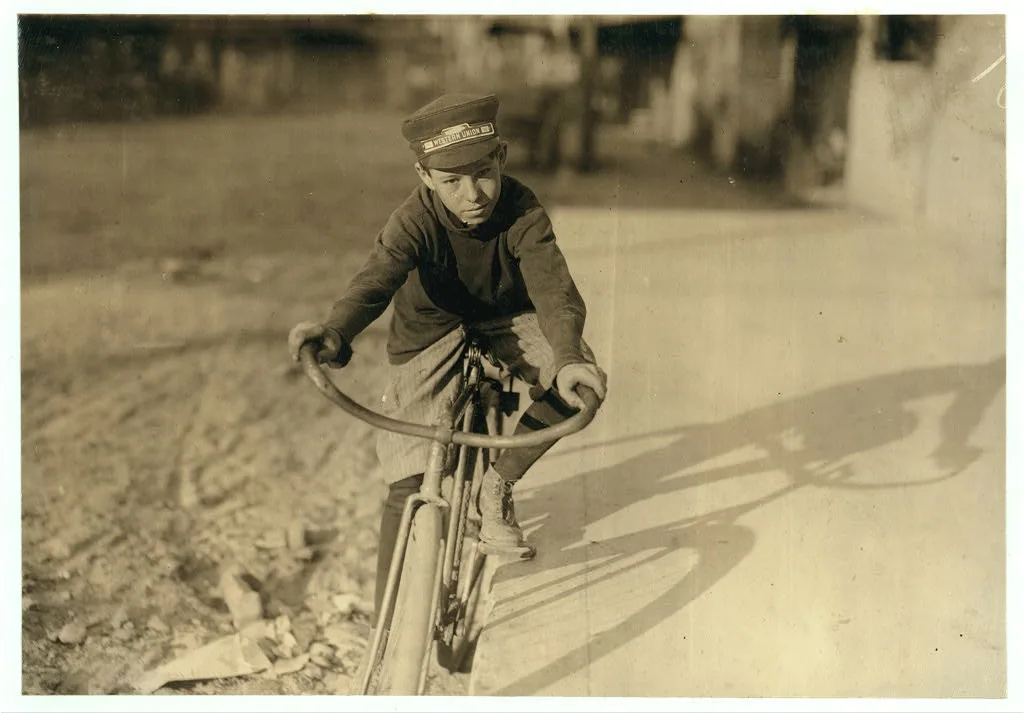 Curtin Hines. Western Union messenger #36. Fourteen years old. Goes…, Texas, 1913
