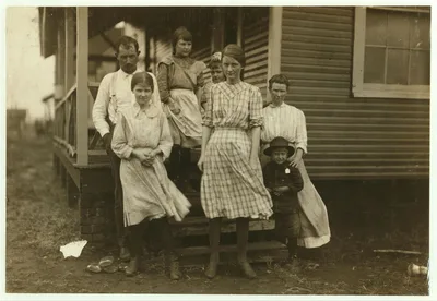 Millie May Crews [?] (in front of her father) 369 B Street. She has…, Alabama, 1913