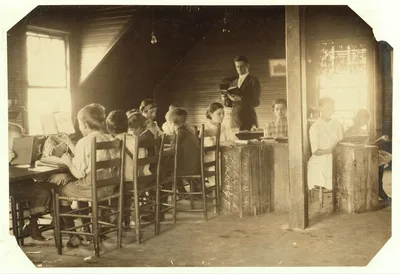 Dotheboys Hall in session tucked away upstairs over the store.…, Alabama, 1913