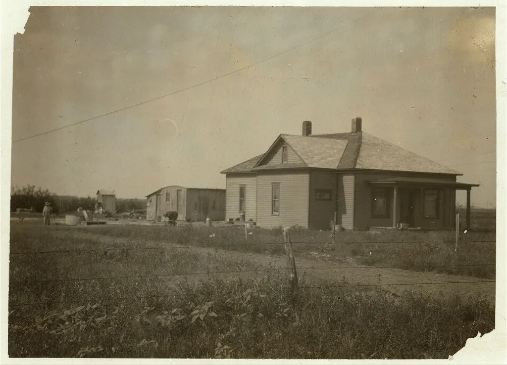 The home of a prosperous beet grower near Sterling, Colorado, who…, 1915