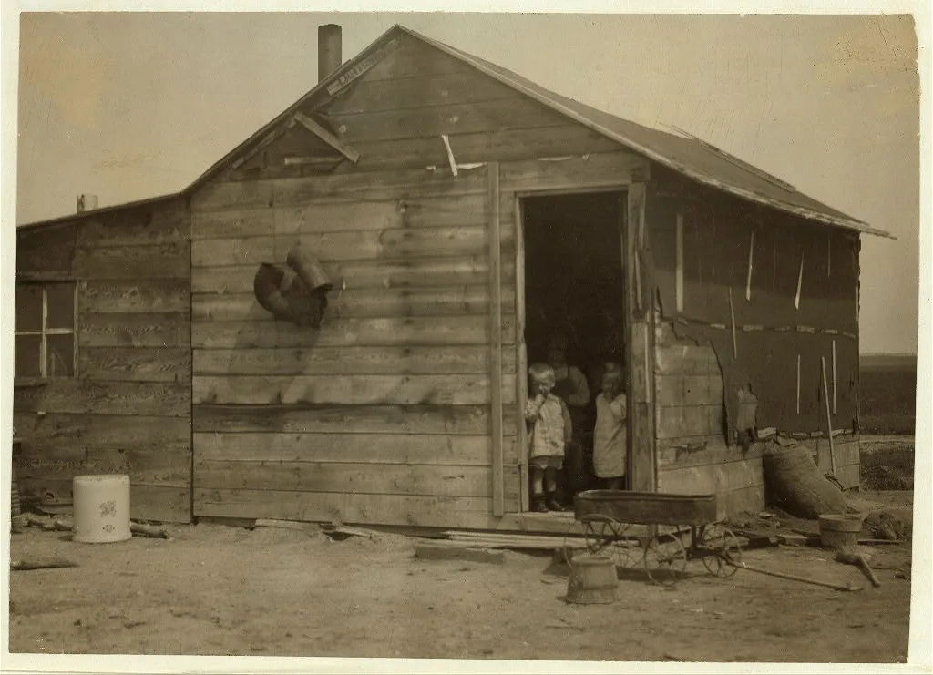 The summer quarters of a beet worker's family on a Colorado farm near…, 1915