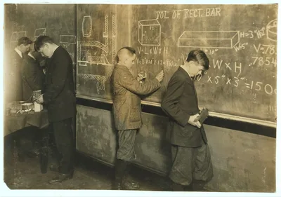 Vocational Printing. Math. class. See 4168.  Location: Fall River,…, Massachusetts, 1916