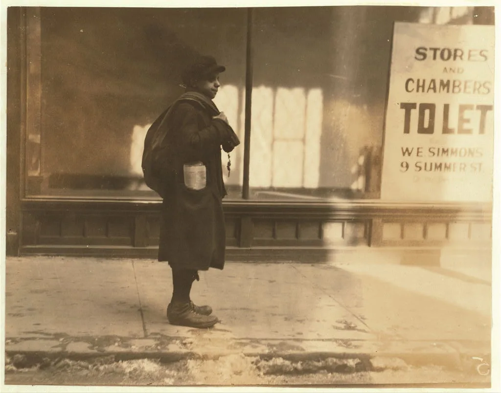 Joseph Amico, photographed at 11 a.m. on Washington Street.…, Massachusetts, 1917
