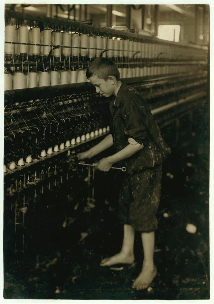 [Cleaner and Sweeper - Spinning Department of American Linen Co.] …, Massachusetts, 1916