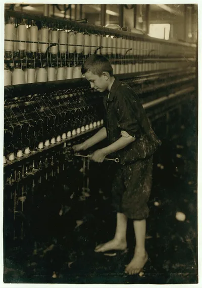 [Cleaner and Sweeper - Spinning Department of American Linen Co.] …, Massachusetts, 1916