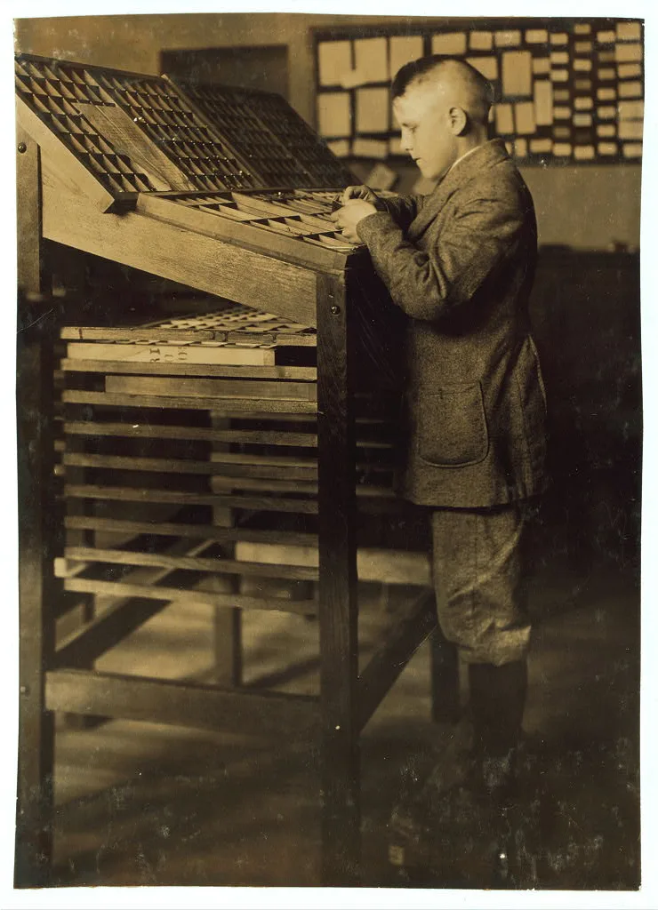 Printing and typesetting. See 4168.  Location: Fall River,…, Massachusetts, 1916
