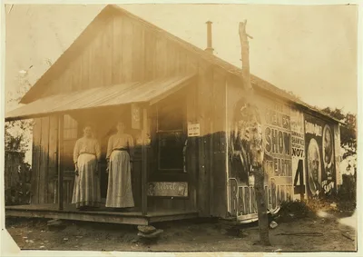 A little country store near New Hope School #41. Mrs. M.E. Geralds,…, Oklahoma, 1916