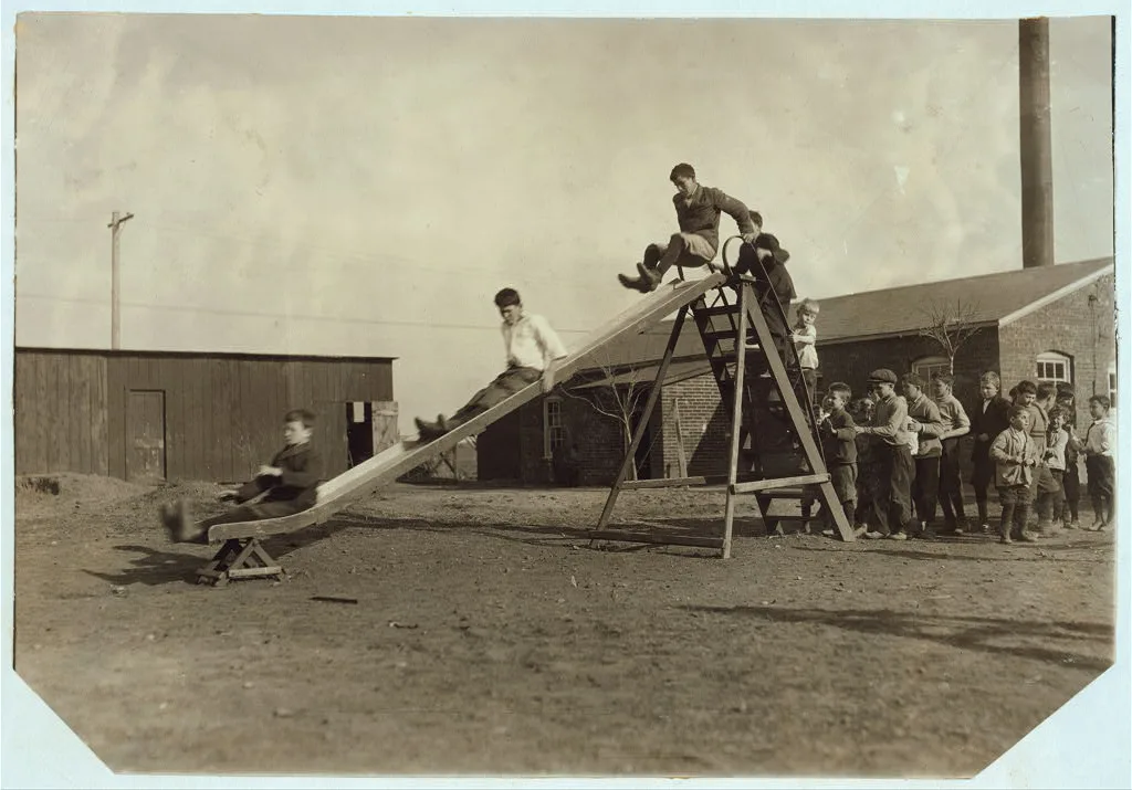 Play-time at the Oklahoma School for the Blind. Children have a great…, 1917