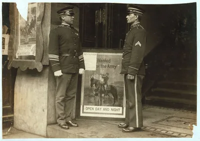 Recruiting station.  Location: Fall River, Massachusetts, 1916