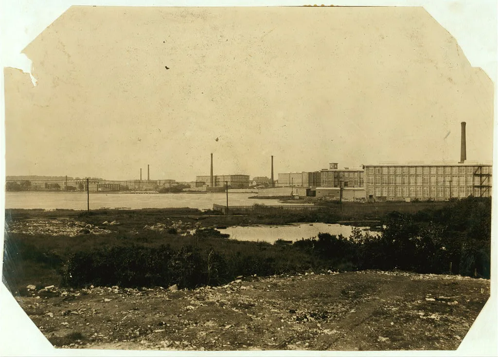 General View of Mills. Davis - Arkwright - Wampanog - Pilgrim. …, Massachusetts, 1916