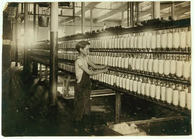 King Philip - Mule Spinning Room. Back boy - Roving. Charles…, Massachusetts, 1916