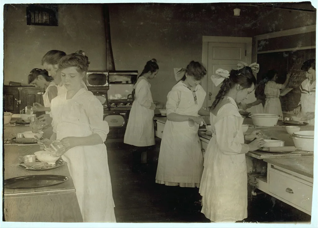 [Domestic Science class in Horace Mann School. See Bliss report.] …, Oklahoma, 1917