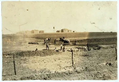 Photograph from Oklahoma: Farm work. Pauls Valley Training School. Lewis W.…