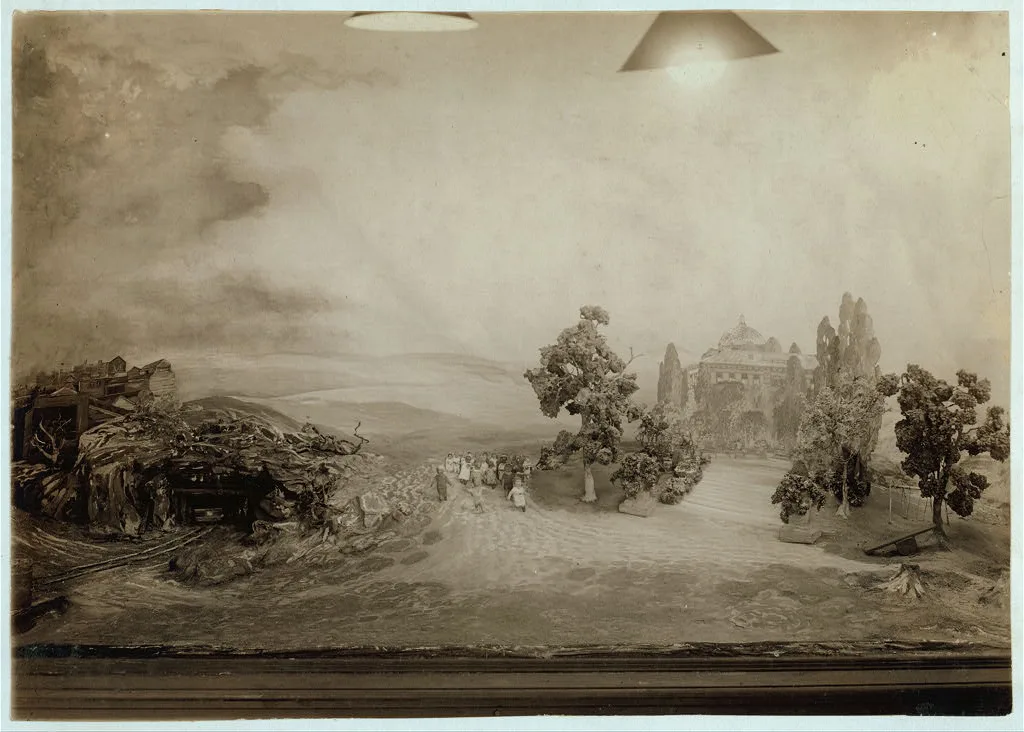 Photograph of exhibit model.  Location: New York, New York (State), 1916