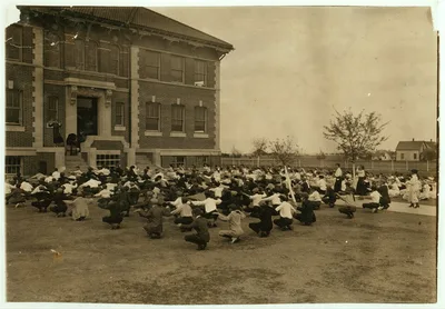[Calesthenics [i.e., calisthenics] Every day, every school in Lawton…, Oklahoma, 1917