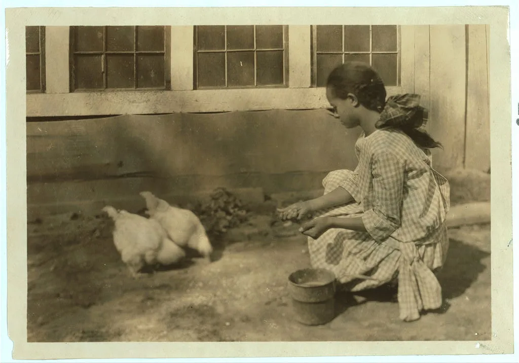 Alice Curtis and her poultry. (See Photo No. 103.)  Location:…, West Virginia, 1921