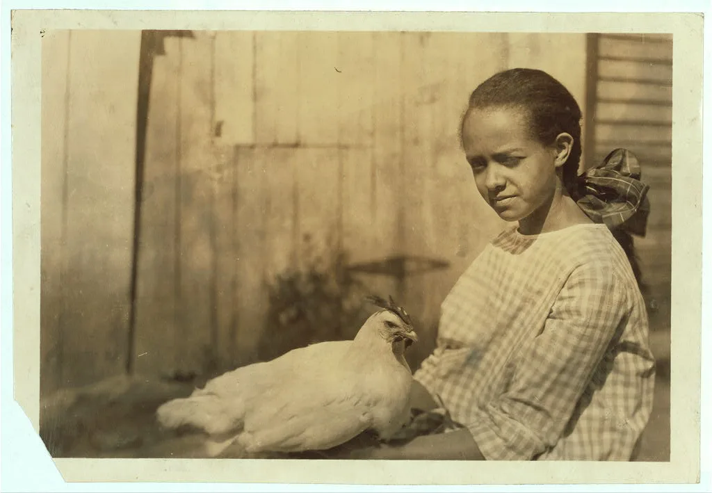 Alice Curtis and her poultry. (See Photo no. 103).  Location:…, West Virginia, 1921